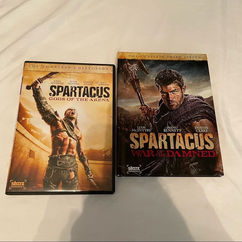 SPARTACUS GODS OF ARENA & WAR OF THE DAMNED 2nd & third SEASONS